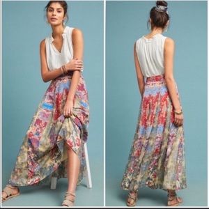 Hemant & Nadita Print Maxi Panel Skirt